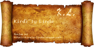 Király Linda névjegykártya